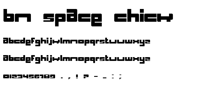 BN Space Chick font